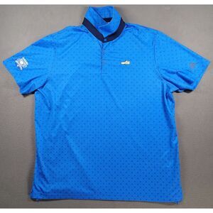 Adidas Shirt Mens 2XL Blue Soccer Bobicks Golf HQ All Over Print Embroidered